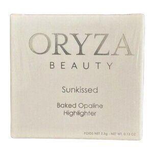 Oryza Beauty Baked Opaline Highlighter in Sunkissed Bright Warm White Gold 3.5g